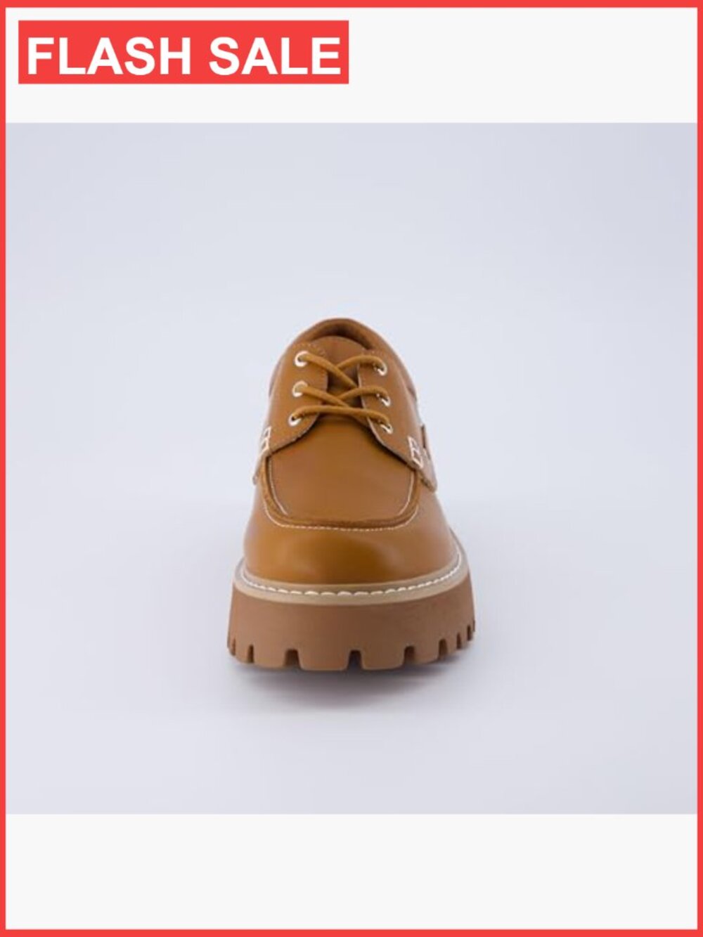 Chunky Boat Loafer - Memory Foam, Wide Widths, Premium Vegan Leather, 1.5in Heel - Picture 3 of 7